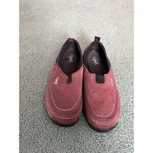 Ryka Canyon Slip-on Sneakers 6 or 6.5 UK Size 4 Women's Burgundy Suede